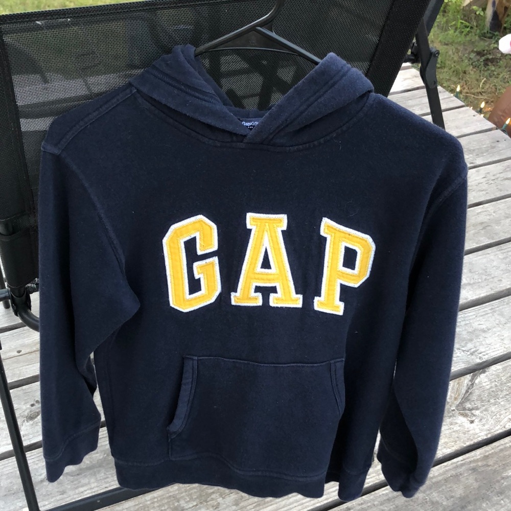 (Used)  GAP Navy and Yellow Hoodie